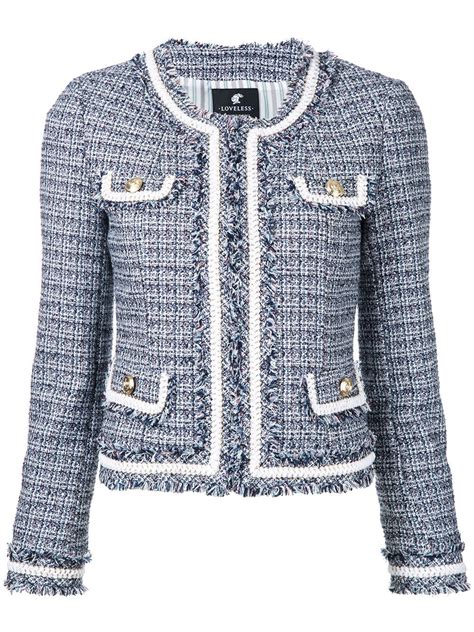 tweed jacke damen chanel-stil|chanel's catwalk jacket.